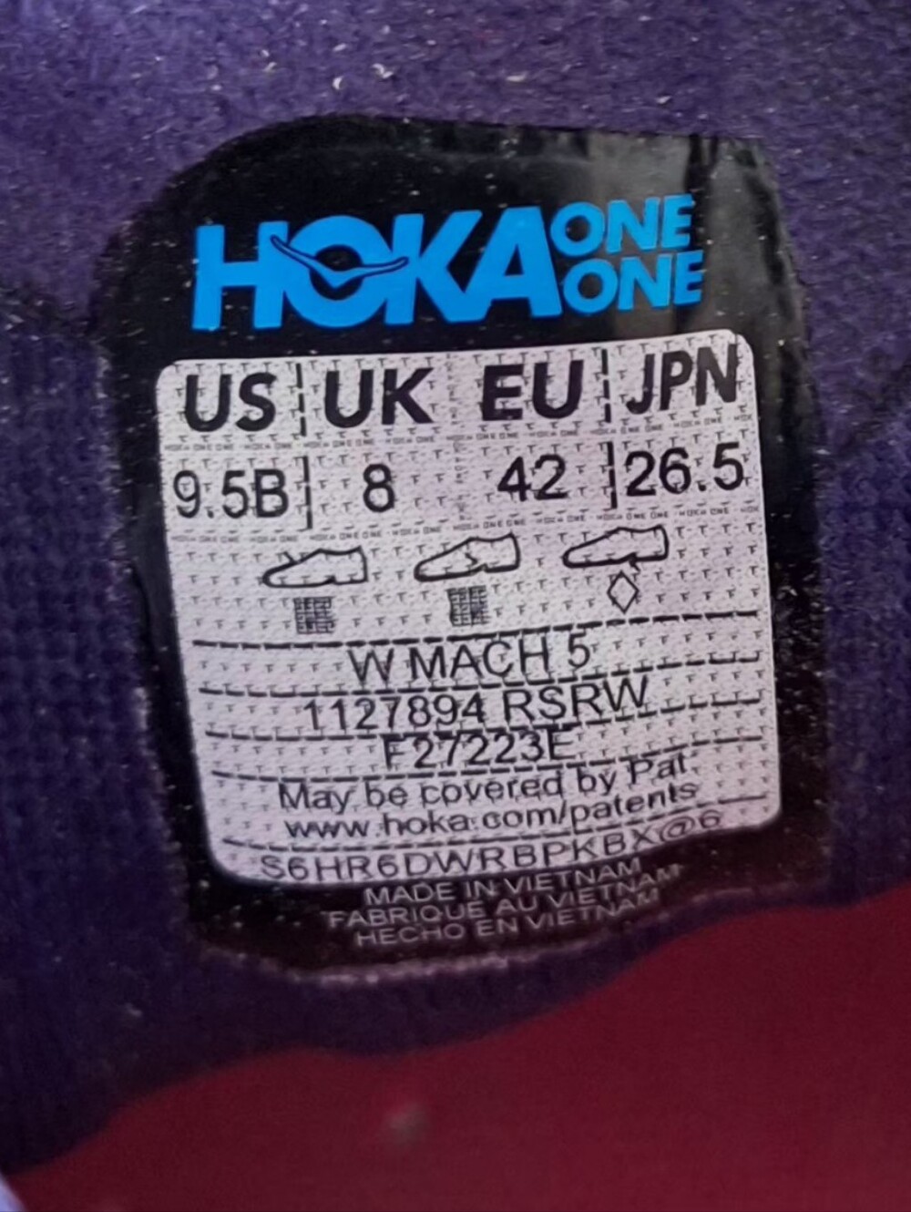 Hoka Mach 5 Women's way Raspberry / Summer Song Size 9.5B - Picture 12 of 13